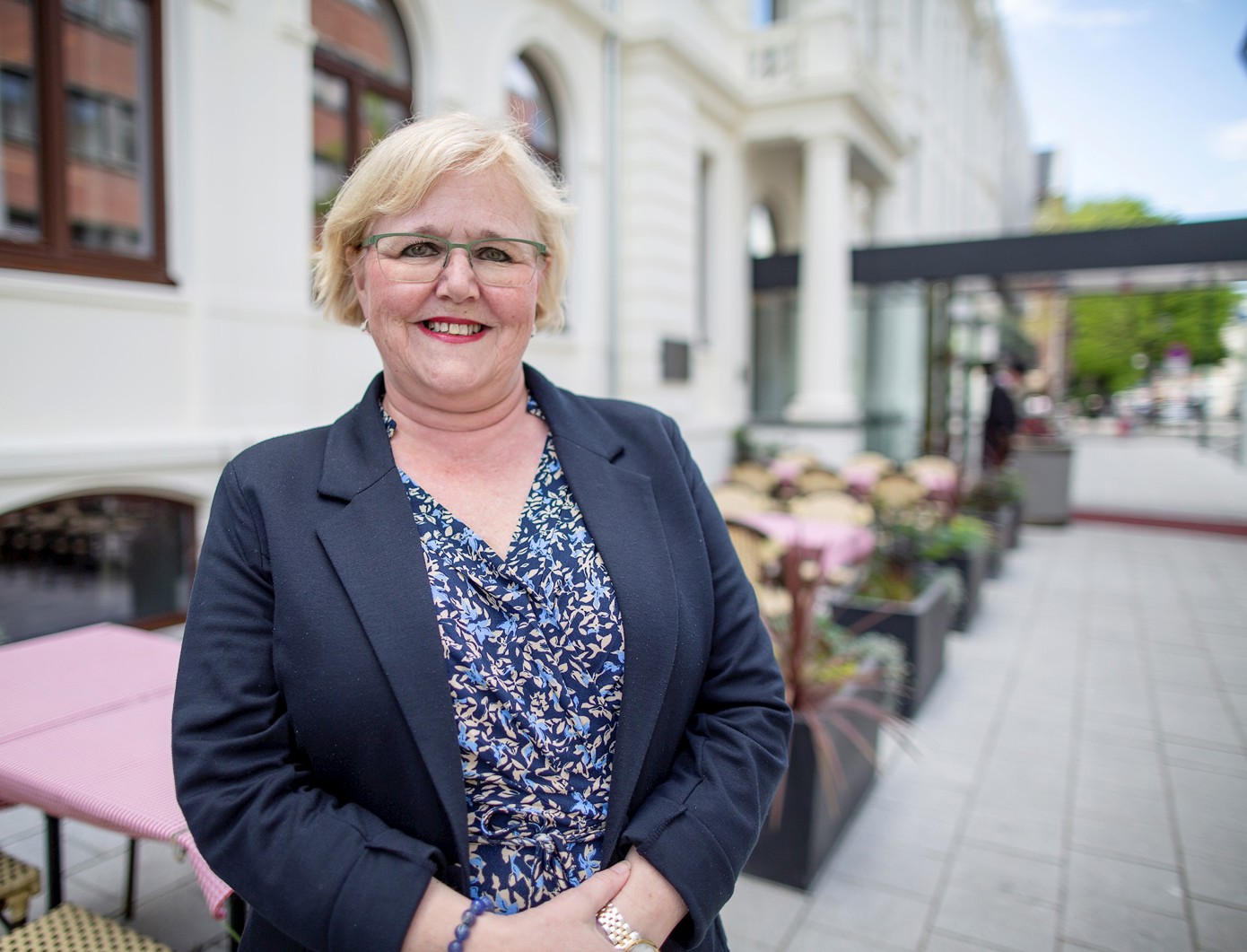 Berit Rian, administrerende direktør i Næringsforeningen i Trondheimsregionen ved Britannia Hotel. (Foto: Anne Reisch)