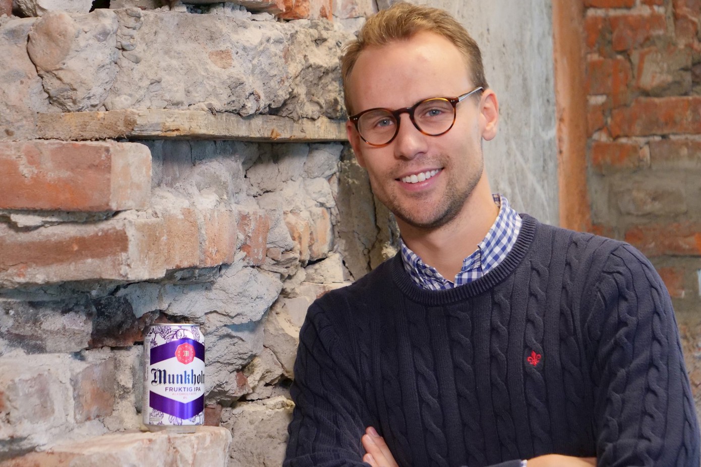 Henrik Lund, markedssjef for Munkholm og øl uten alkohol.